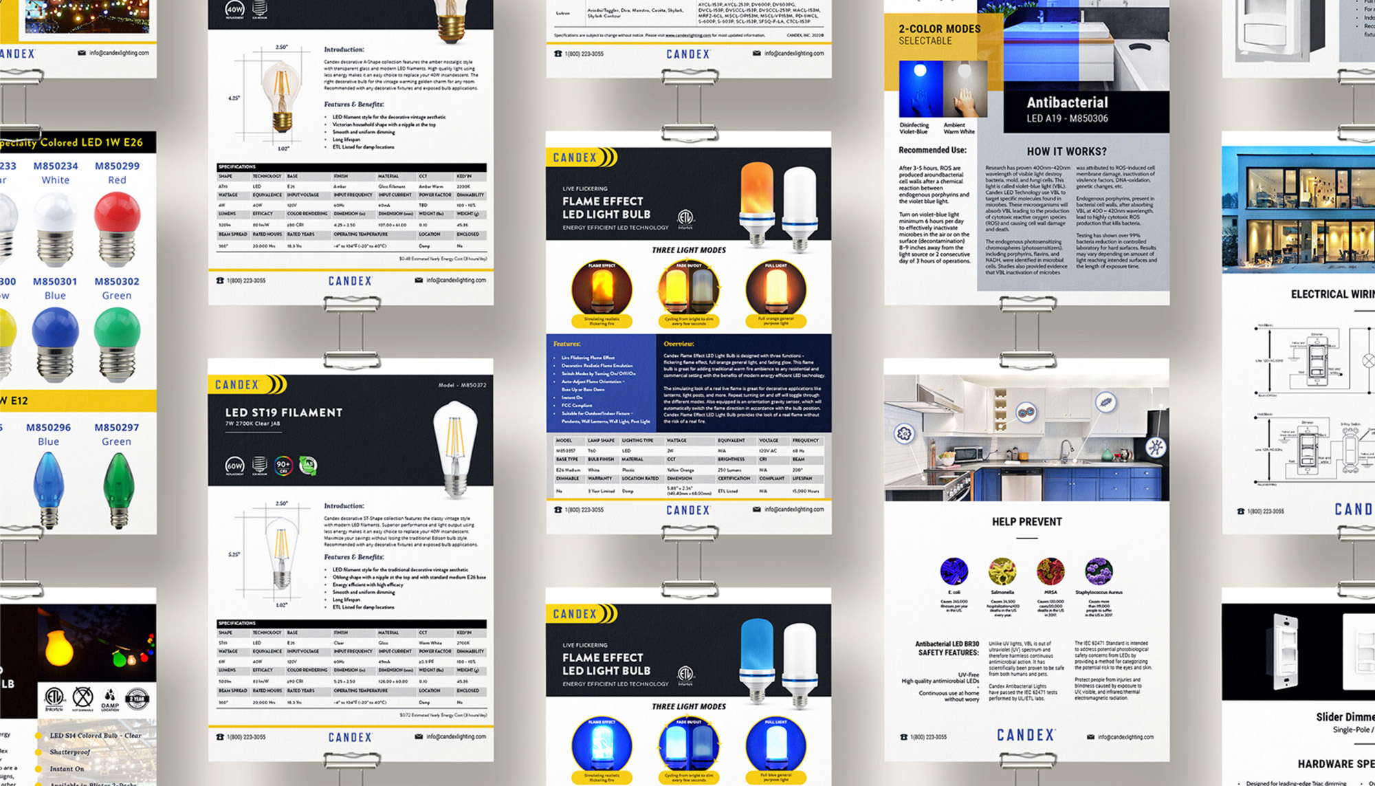 social media management and web content work for Candex Lighting